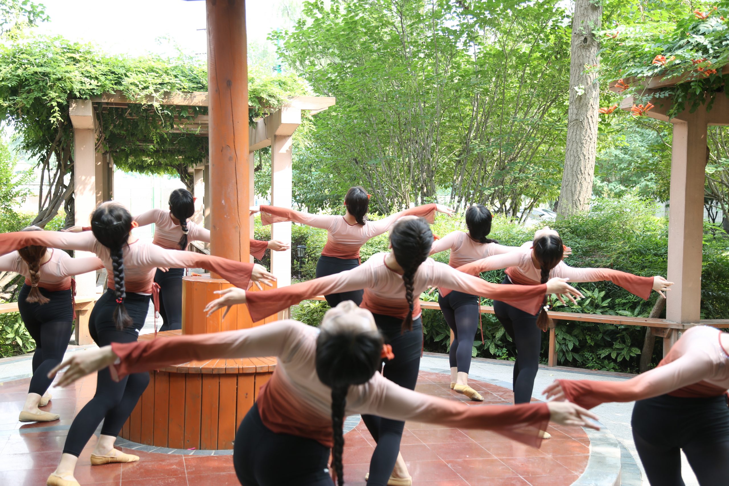 舞蹈表演专业的同学们在校园拍照留念 (http://www.xifumi.com/) 校内新闻 第1张